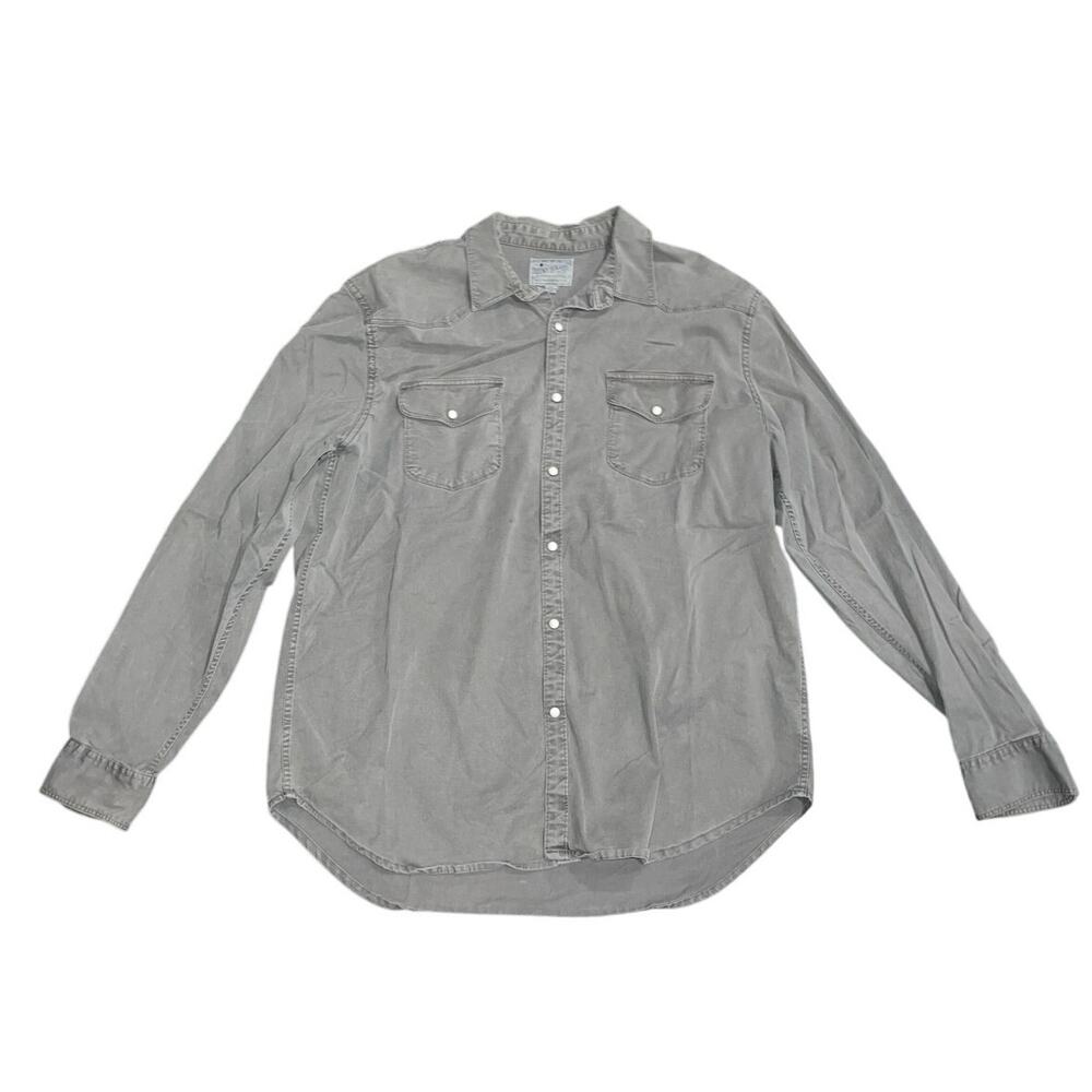 Lucky Brand Saturday Stretch Denim Long Sleeve Shirt SZ XL Streetwear Everyday
